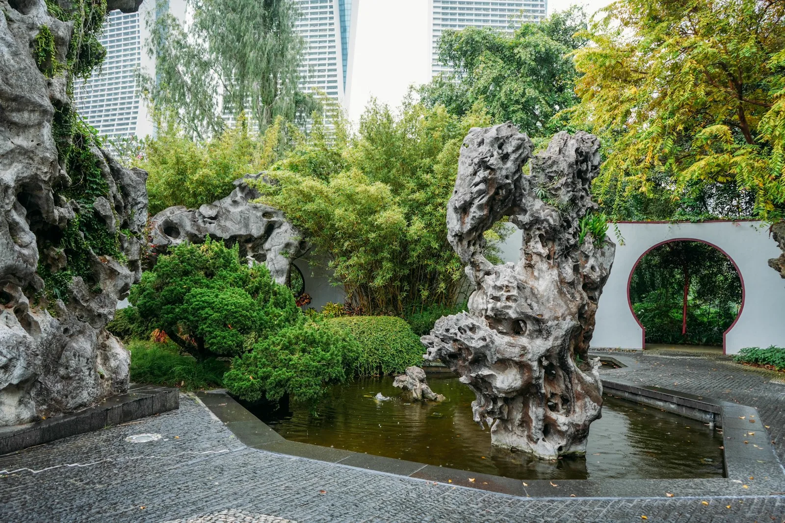 Landscaped garden grounds
